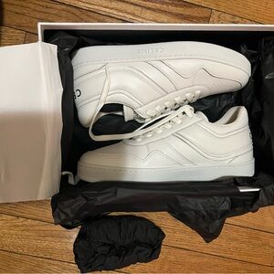 Celine White Leather Low-Top Sneakers